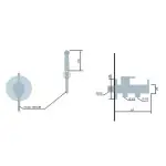 GRIFO EMPOTRADO DE BIDE SERIE NESS PARA WC RDM005