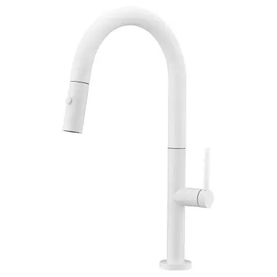 GRIFERIA DE COCINA EXTRAIBLE SAMOA BLANCO MATE IMEX GCE017/BL