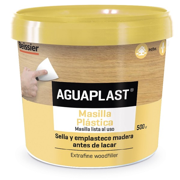 Comprar AGUAPLAST MASILLA PLASTICA MADERA 500 gr BLANCO BEISSIER.