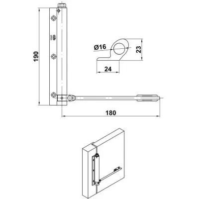 PERNIO MUELLE MOD.200 ALUMINIO ORO AMIG