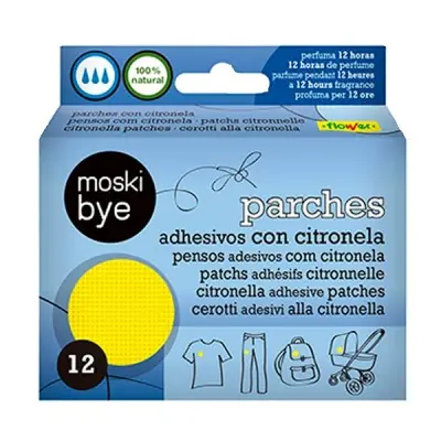PARCHES ANTIMOSQUITOS 12unds FLOWER 1-20550