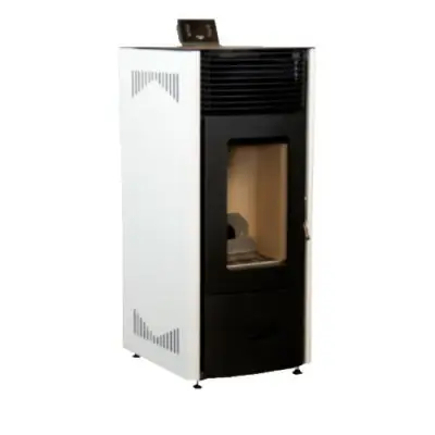 ESTUFA PELLET MOD. 12 AUTOLIMPIABLE BLANCO EIDER