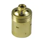 PORTALAMPARAS METAL LISO E27 LATONADO GILMA