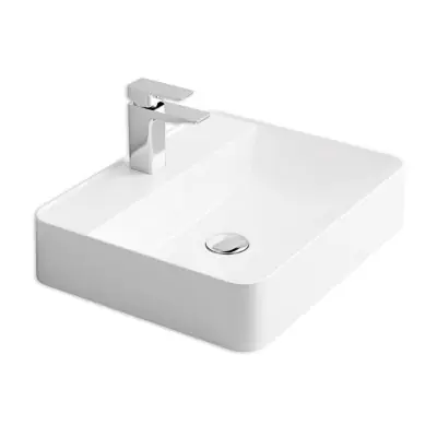 ENCIMERA DE BAÑO BLANCA DE MINERAL COMPOSITE MODELO DANTE 50X40X10,5