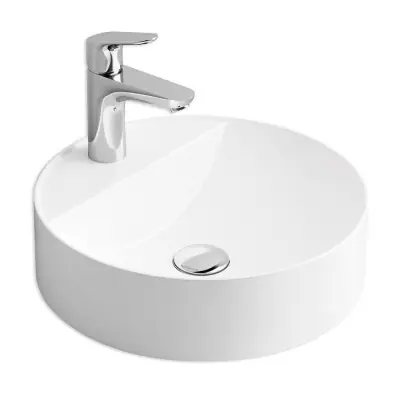ENCIMERA DE BAÑO BLANCA DE MINERAL COMPOSITE MODELO ZERO 40X40X10,5
