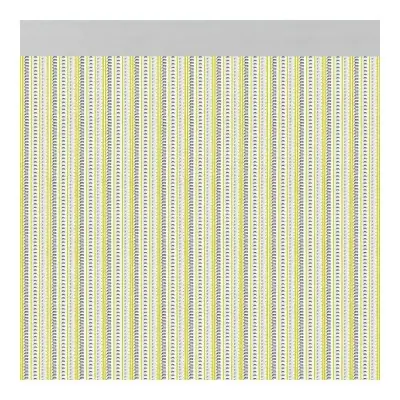Cortina para puerta modelo "brescia" color amarillo 90x210cm m63166 acudam