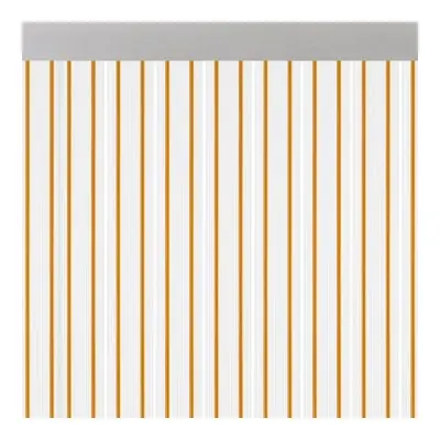 Cortina para puerta modelo "ferrara" transparente color miel 90x210cm m63112 acudam