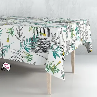 Rollo de hule mantel mix 140cm x 25m exma