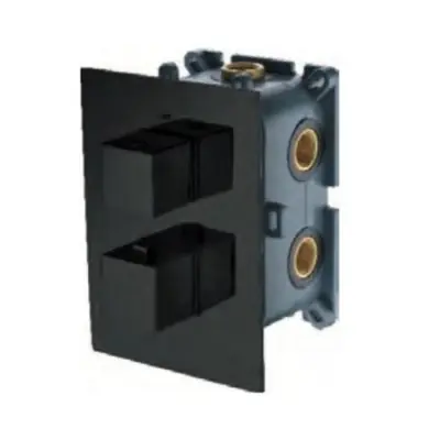GRIFO TERMOSTATICO EMPOTRADO 3 VIAS NEGRO MATE GST33V/NG