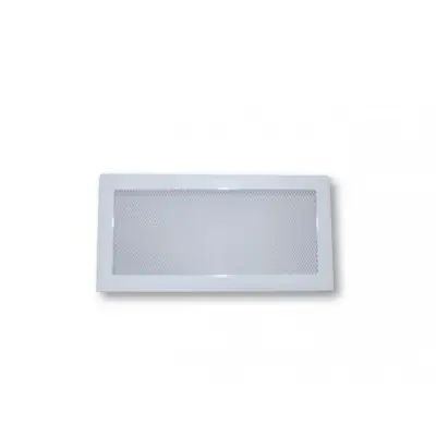 REJILLA VENTILACION 20x8cm BLANCO C/MARCO PARA CHIMENEAS