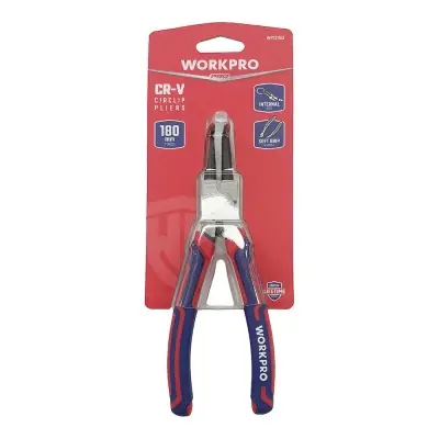 Alicate curvado arandelas retencion interior 180mm workpro