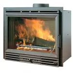 Chimenea panorámica Ecostar de fundición ventilación forzada Joyma ecodesing
