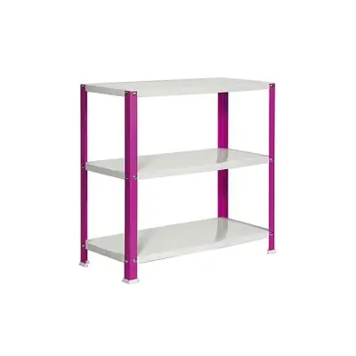 ESTANTERÍA METÁLICA SIMONHOME CLASSIC MINI 3/400 ROSA/BLANCO