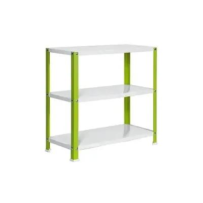 ESTANTERÍA METÁLICA SIMONHOME CLASSIC MINI 3/400 VERDE/BLANCO