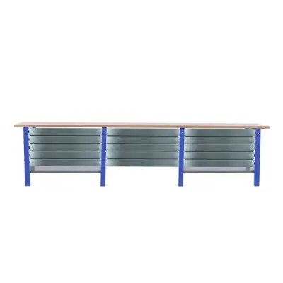 BANCO DE TRABAJO METÁLICO SIMONWORK BT6 PRO TRIPLE LAMINATE 15BOX 3000 AZ/HA
