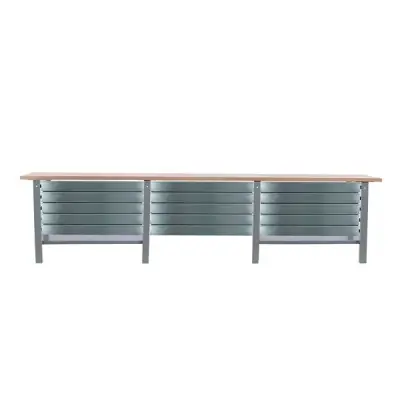 BANCO DE TRABAJO METÁLICO SIMONWORK BT6 PRO TRIPLE LAMINATE 15BOX 3000 GR/HA