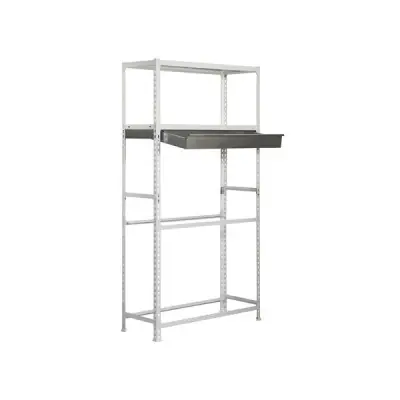 ESTANTERÍA METÁLICA SIMONGARAGE BOX MEGAPLUS 4/400 BLANCO