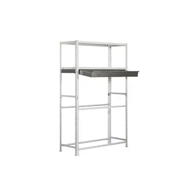 ESTANTERÍA METÁLICA SIMONGARAGE BOX PLUS 4/400 BLANCO