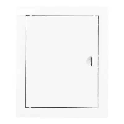 Tapa de registro rectangular empotrable acero blanco 20x25cm