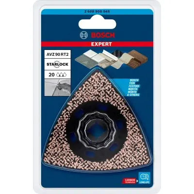 ACCESORIOS PARA MULTIHERRAMIENTA HOJA DE MULTIHERRAMIENTA EXPERT SANDING PLATE AVZ 90 RT2, 90 MM BOSCH 2608900045