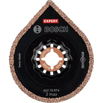 PLACA DE FRESADO DE MULTIHERRAMIENTA EXPERT 3 MAX AVZ 70 RT4 DE 70 MM, 10 UNIDADES BOSCH 2608900042