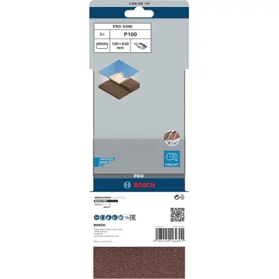 BANDA DE LIJA PRO X440, 100 X 620 MM, G100 BOSCH 2608606144