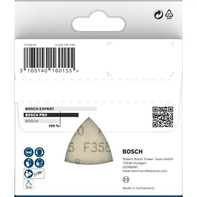 HOJA DE LIJA PRO F355, 93 MM, G320 BOSCH 2608605197