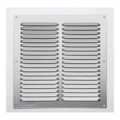 Rejilla s/borde de aluminio 0.6 natural 200x200mm