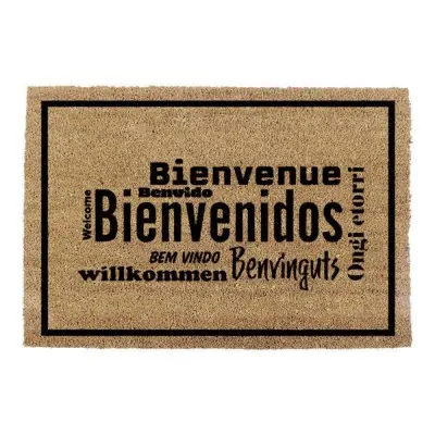 Felpudo 60x40cm modelo bienvenidos idiomas