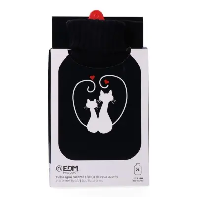 Bolsa de agua caliente 2 l modelo gatos enamorados