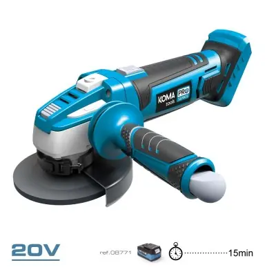 Angle grinder 20 v ø115 mm without battery and charger, 28.9 x 23.9 cm