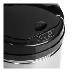 Papelera con sensor de apertura automática modelo alpha color plata/negro 42 l