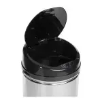 Papelera con sensor de apertura automática modelo alpha color plata/negro 42 l