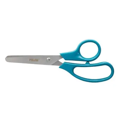 Tijeras escolares basic punta redonda 13,3 cm, blister