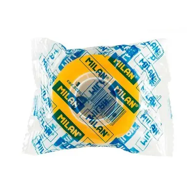 Cinta adhesiva amarillo transparente brillante 19 mm x 33 m, bolsa