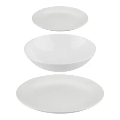 Vajilla 18 piezas color blanco