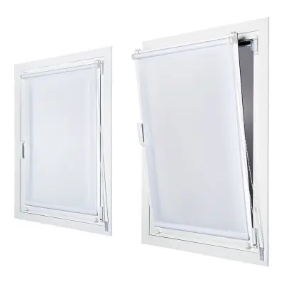 Estor enrollable clip & fix blanco nieve 75 x 180 cm