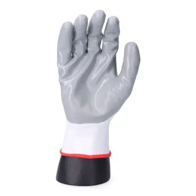 Guante poliéster con palma nitrilo para bricolaje, t-10