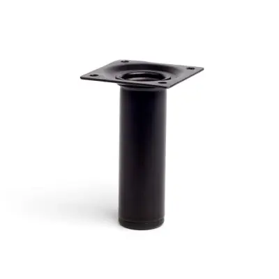 Pata cilíndrica de acero en color negro mod. 401g. dimensiones ø3x10cm 2-401g.100.03 rei