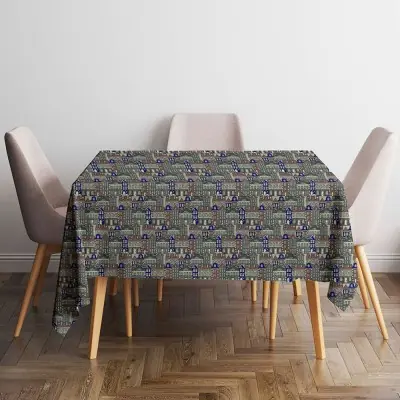 Mantel antimanchas town 140 x 140 cm