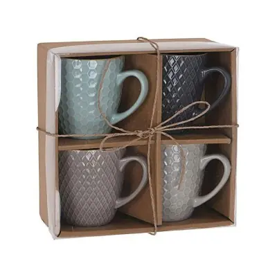 Tazas de café colores surtidos 200 ml, 4 uds