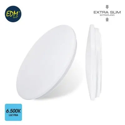 Aplique led circular de superficie 18w 6500 k 1820 lm ø32,5 x 6,2 cm