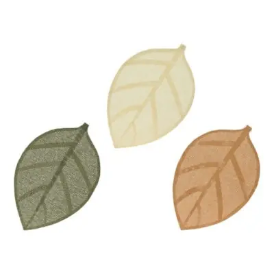 Jogo americano com estampa de folhas, 30 x 46,5 x 0,1 cm, cores sortidas