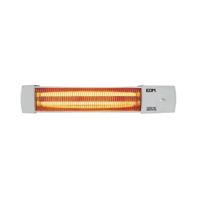 Estufa de baño de cuarzo orientable 600 / 1200 w modelo marfil