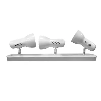 Foco 3 elementos modelo galaxy e27 60 w (bombilla no incluida) color blanco 57 x 8 x 13,7 cm