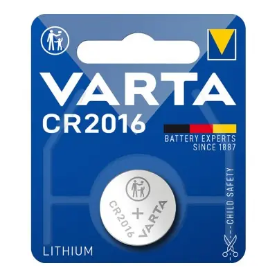 Micro pila de boton lithium cr2016 3v (blister 1 unid.) ø20,0x1,6mm