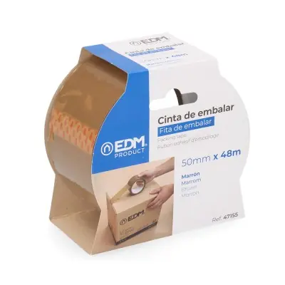 Cinta de embalar marrón 48 micras 50 mm x 48 m