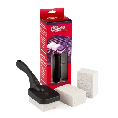 Cleaning block barbacoas con mango y solapa individual 3 uds