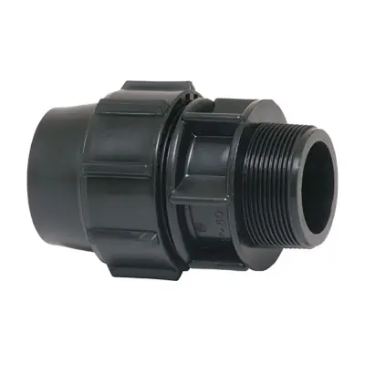 Enlace mixto rosca macho polipropileno 20 mm x 1/2"