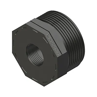Reducción rosca macho/hembra polipropileno 1" x 1/2"